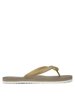 Calvin Klein Jeans Japonki Thong+ Tpu YM0YM01265 Brązowy ze sklepu MODIVO w kategorii Klapki męskie - zdjęcie 185914140