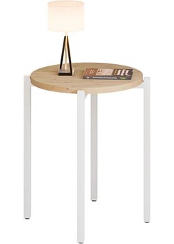 Nowoczesny okrągły stolik kawowy dąb artisan T7-R08 ze sklepu Edinos.pl w kategorii Stoliki kawowe - zdjęcie 185919761