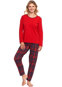 Moraj bawełniana piżama damska świąteczna PDD5100-007, Kolor czerwony-kratka, Rozmiar XL, Moraj ze sklepu Primodo w kategorii Piżamy damskie - zdjęcie 185920540