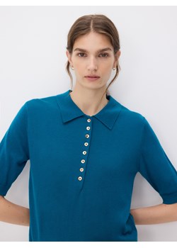 Reserved - Sweter z wełną - ciemny turkus ze sklepu Reserved w kategorii Swetry damskie - zdjęcie 185921072