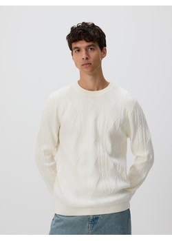 Reserved - Sweter z warkoczowym splotem - złamana biel ze sklepu Reserved w kategorii Swetry męskie - zdjęcie 185921422