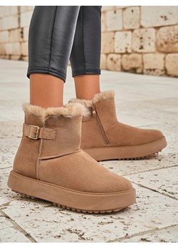 Royalfashion Krótkie buty a'la śniegowce damskie Winter Crest ze sklepu royalfashion.pl w kategorii Śniegowce damskie - zdjęcie 185923132