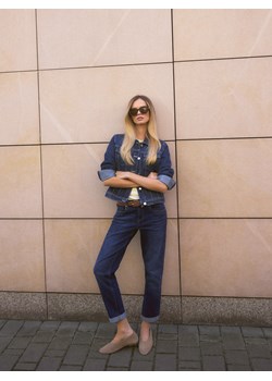 Mohito - Jeansy boyfriend - granatowy ze sklepu Mohito w kategorii Jeansy damskie - zdjęcie 185925581