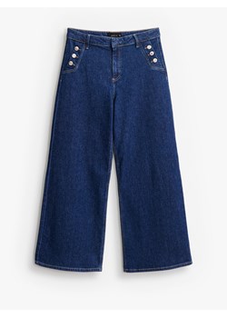 Mohito - Jeansy wide leg petite - granatowy ze sklepu Mohito w kategorii Jeansy damskie - zdjęcie 185926554