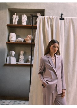 Mohito - Marynarka o luźnym kroju - beżowy ze sklepu Mohito w kategorii Marynarki damskie - zdjęcie 185926974