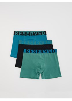 Reserved - 3 pack bokserek Long - turkusowy ze sklepu Reserved w kategorii Majtki męskie - zdjęcie 185929050