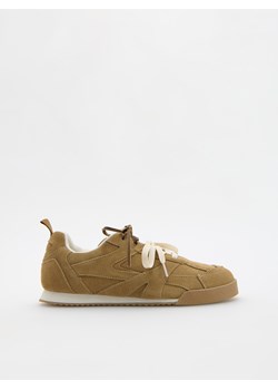 Reserved - Skórzane sneakersy - beżowy - id: 145CY-80X - marki Reserved - 185930512 Reserved - Skórzane sneakersy - beżowy ze sklepu Reserved w kategorii Buty sportowe damskie - zdjęcie 185930512