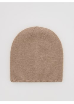 Reserved - Czapka beanie - beżowy ze sklepu Reserved w kategorii Czapki zimowe damskie - zdjęcie 185930661
