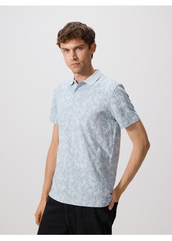 Reserved - Koszulka polo regular ze wzorem - jasnoniebieski ze sklepu Reserved w kategorii T-shirty męskie - zdjęcie 185933883