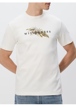 Reserved - T-shirt comfort z nadrukiem - złamana biel ze sklepu Reserved w kategorii T-shirty męskie - zdjęcie 185935952