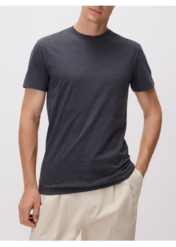 Reserved - T-shirt slim fit - ciemnoszary ze sklepu Reserved w kategorii T-shirty męskie - zdjęcie 185938121
