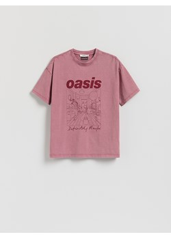 Reserved - T-shirt Oasis - brudny róż ze sklepu Reserved w kategorii Bluzki damskie - zdjęcie 185939123
