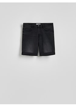 Reserved - Jeansowe szorty slim fit - szary ze sklepu Reserved w kategorii Spodenki męskie - zdjęcie 185939503