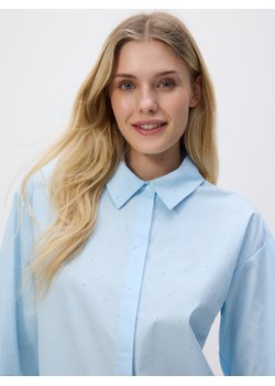 Reserved - Koszula z kryształkami - jasnoniebieski ze sklepu Reserved w kategorii Koszule damskie - zdjęcie 185939644