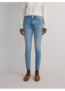 Reserved - Jeansy slim fit mid rise - niebieski ze sklepu Reserved w kategorii Jeansy damskie - zdjęcie 185940563