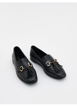 Reserved - Loafersy z imitacji skóry - czarny ze sklepu Reserved w kategorii Mokasyny dziecięce - zdjęcie 185942530