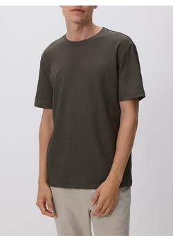 Reserved - Strukturalny t-shirt regular - jasny zielony ze sklepu Reserved w kategorii T-shirty męskie - zdjęcie 185943803