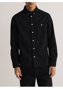 Reserved - Jeansowa koszula regular fit - czarny ze sklepu Reserved w kategorii Koszule męskie - zdjęcie 185945591