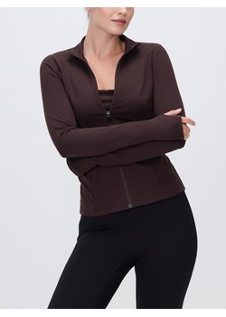 Reserved - Sportowa bluza z suwakiem - ciemnobrązowy - id: 888IE-89X - marki Reserved - 185947020 Reserved - Sportowa bluza z suwakiem - ciemnobrązowy ze sklepu Reserved w kategorii Bluzy damskie - zdjęcie 185947020