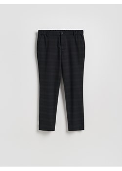 Reserved - Spodnie chino slim w kratę - czarny ze sklepu Reserved w kategorii Spodnie męskie - zdjęcie 185948404