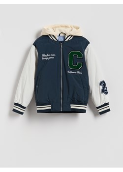 Reserved - Kurtka bomber oversize - granatowy ze sklepu Reserved w kategorii Kurtki chłopięce - zdjęcie 185948792