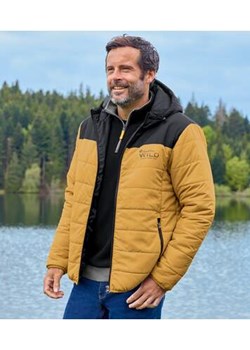 Dwukolorowa, pikowana kurtka  z kapturem ze sklepu Atlas For Men w kategorii Kurtki męskie - zdjęcie 185952321