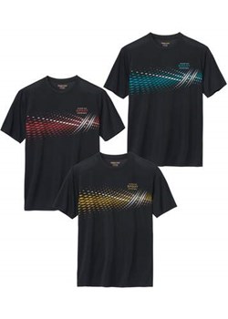 Zestaw 3 sportowych koszulek z nadrukiem ze sklepu Atlas For Men w kategorii T-shirty męskie - zdjęcie 185952322