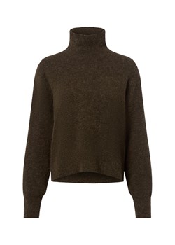 Samsøe Samsøe Sweter damski z dzianiny z zawartością alpaki - Nola Kobiety oliwkowy marmurkowy ze sklepu vangraaf w kategorii Swetry damskie - zdjęcie 185956633