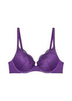 Triumph Biustonosz damski na fiszbinach - Comfort Glam Kobiety Sztuczne włókno lila jednolity ze sklepu vangraaf w kategorii Biustonosze - zdjęcie 185956670