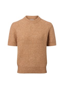 Marie Lund Sweter damski z dzianiny z zawartością alpaki Kobiety wielbłądzi marmurkowy ze sklepu vangraaf w kategorii Swetry damskie - zdjęcie 185956782