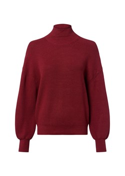 Msch Copenhagen Damski sweter z dzianiny - MSCHMagnea Rachelle Kobiety Sztuczne włókno bordowy jednolity ze sklepu vangraaf w kategorii Swetry damskie - zdjęcie 185956862