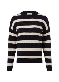 Msch Copenhagen Damski sweter z dzianiny z zawartością alpaki - MSCHFestina Hope Kobiety granatowy w paski ze sklepu vangraaf w kategorii Swetry damskie - zdjęcie 185956863