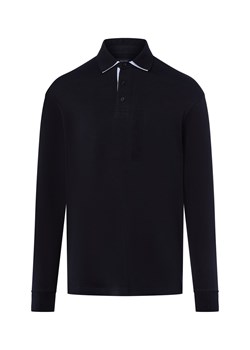 James Męska koszulka polo Mężczyźni Bawełna granatowy jednolity ze sklepu vangraaf w kategorii T-shirty męskie - zdjęcie 185956894