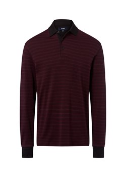 James Męska koszulka polo z długim rękawem Mężczyźni Bawełna czarny w paski ze sklepu vangraaf w kategorii T-shirty męskie - zdjęcie 185956900