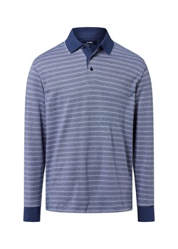 James Męska koszulka polo z długim rękawem Mężczyźni Bawełna niebieski w paski ze sklepu vangraaf w kategorii T-shirty męskie - zdjęcie 185956901