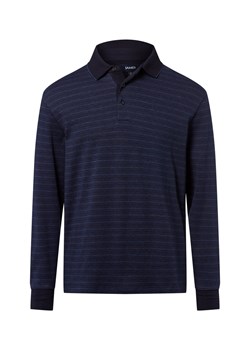 James Męska koszulka polo z długim rękawem Mężczyźni Bawełna granatowy w paski ze sklepu vangraaf w kategorii T-shirty męskie - zdjęcie 185956902