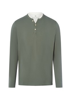 Nils Sundström Męska koszula z długim rękawem Mężczyźni Bawełna trzcinowy jednolity ze sklepu vangraaf w kategorii T-shirty męskie - zdjęcie 185956931
