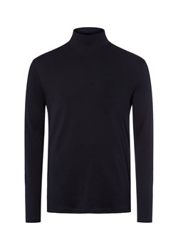 Finshley & Harding Męska koszula z długim rękawem Mężczyźni Bawełna granatowy jednolity ze sklepu vangraaf w kategorii T-shirty męskie - zdjęcie 185956942