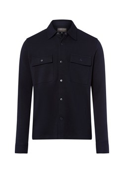 Finshley & Harding Bluza męska Mężczyźni granatowy jednolity ze sklepu vangraaf w kategorii Bluzy męskie - zdjęcie 185956944