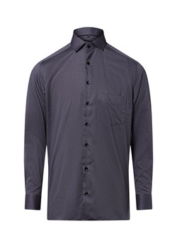 Andrew James Męska koszula biznesowa - non-iron Mężczyźni Regular Fit Bawełna antracytowy wzorzysty ze sklepu vangraaf w kategorii Koszule męskie - zdjęcie 185956952