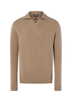 Finshley & Harding Męski sweter z dzianiny z zawartością kaszmiru Mężczyźni melanżowy marmurkowy ze sklepu vangraaf w kategorii Swetry męskie - zdjęcie 185956993
