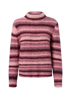 More & More Sweter damski z dzianiny Kobiety Sztuczne włókno różowy w paski ze sklepu vangraaf w kategorii Swetry damskie - zdjęcie 185957010