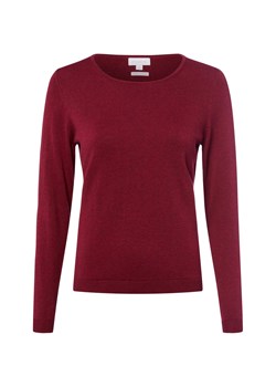 brookshire Sweter z dzianiny DAmen Kobiety drobna dzianina bordowy marmurkowy ze sklepu vangraaf w kategorii Swetry damskie - zdjęcie 185957032