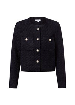 Marie Lund Krótka marynarka damska Kobiety granatowy wypukły wzór tkaniny ze sklepu vangraaf w kategorii Marynarki damskie - zdjęcie 185957050