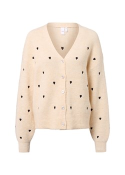 Y.A.S Damski kardigan z zawartością alpaki - YASBow Kobiety Sztuczne włókno piaskowy wzorzysty ze sklepu vangraaf w kategorii Swetry damskie - zdjęcie 185957052