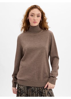 JOOP! Męski sweter z wełny merino Mężczyźni wełna ze strzyży błotnisty marmurkowy ze sklepu vangraaf w kategorii Swetry męskie - zdjęcie 185957060