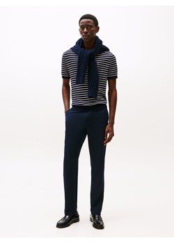 Tommy Hilfiger Męskie spodnie chino - Denton Mężczyźni granatowy jednolity ze sklepu vangraaf w kategorii Spodnie męskie - zdjęcie 185957071