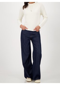 Monari Sweter damski z dzianiny - Verona Kobiety Bawełna écru jednolity ze sklepu vangraaf w kategorii Swetry damskie - zdjęcie 185957133