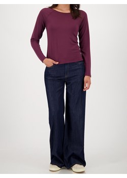 Monari Damska koszulka z długim rękawem Kobiety wiskoza bordowy jednolity ze sklepu vangraaf w kategorii Bluzki damskie - zdjęcie 185957143