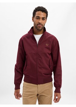 Fred Perry Bluza męska Mężczyźni Bawełna bordowy jednolity ze sklepu vangraaf w kategorii Kurtki męskie - zdjęcie 185957181